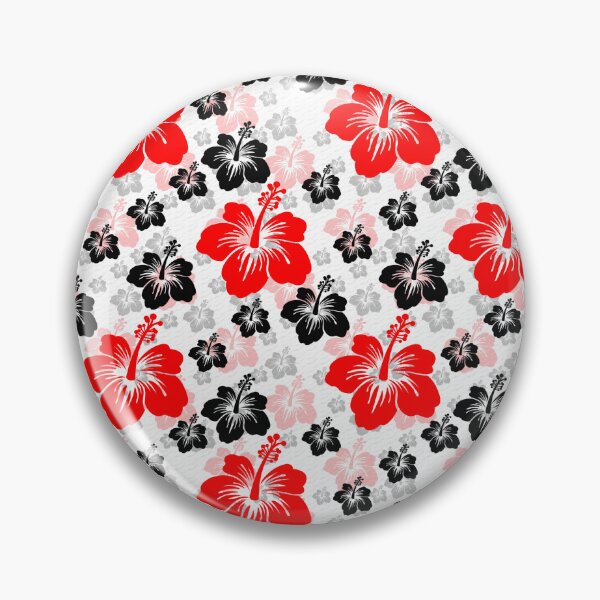 Item preview, Red Black Abstract Floral Surface Pattern designed and sold by PatternTitan.