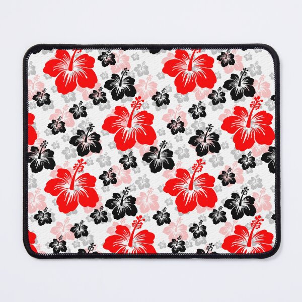 Item preview, Red Black Abstract Floral Surface Pattern designed and sold by PatternTitan.