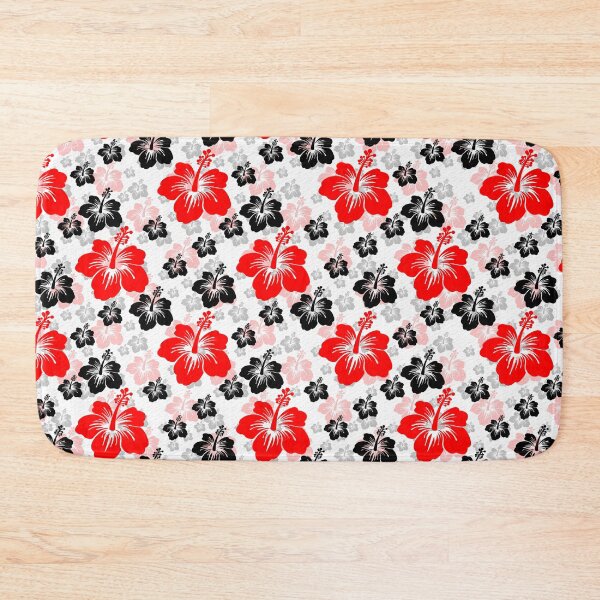 Item preview, Red Black Abstract Floral Surface Pattern designed and sold by PatternTitan.