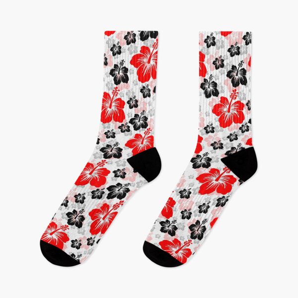 Item preview, Red Black Abstract Floral Surface Pattern designed and sold by PatternTitan.