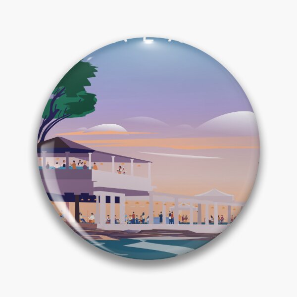 Item preview, Malaga spain  Balneario andalucia travel poster designed and sold by Arctic frame studio.