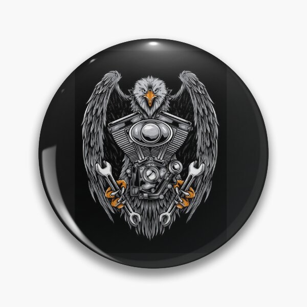 Item preview, motorcycle eagle designed and sold by sbrstore.