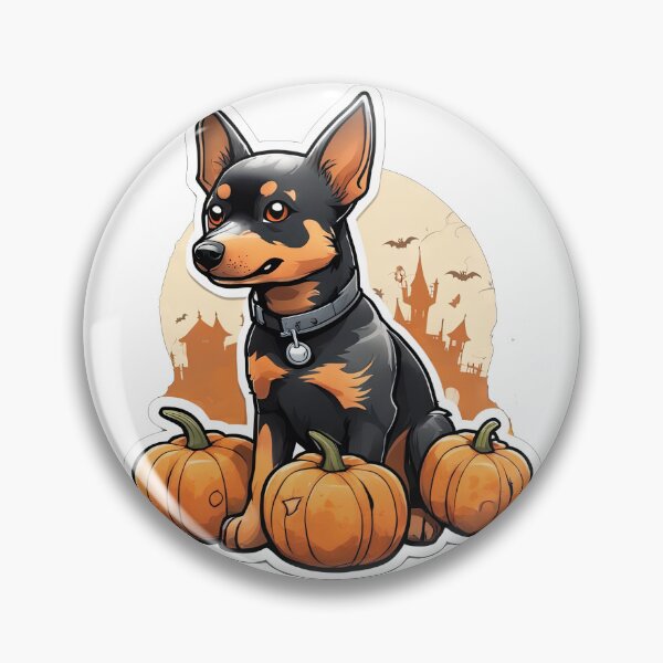 Item preview, Lancashire Heeler With Pumpkins designed and sold by Bilisik.