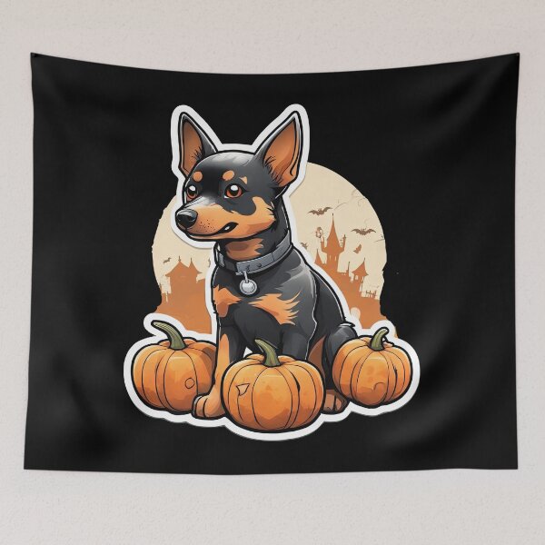 Item preview, Lancashire Heeler With Pumpkins designed and sold by Bilisik.