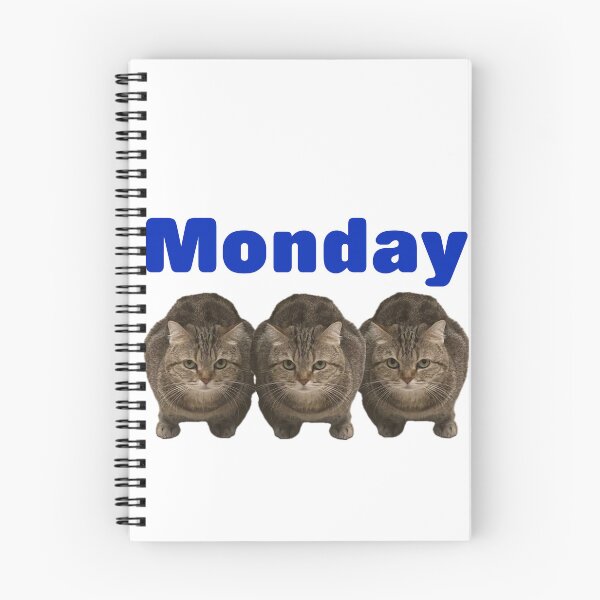 Item preview, Monday cat lover designed and sold by Grab-it-fast.
