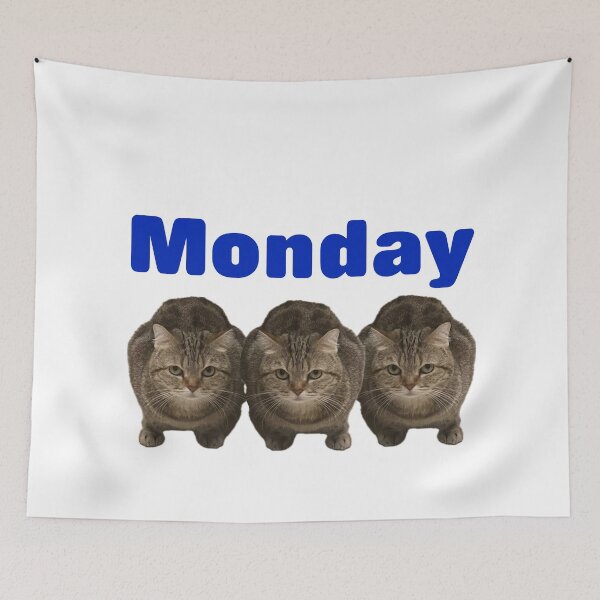 Item preview, Monday cat lover designed and sold by Grab-it-fast.