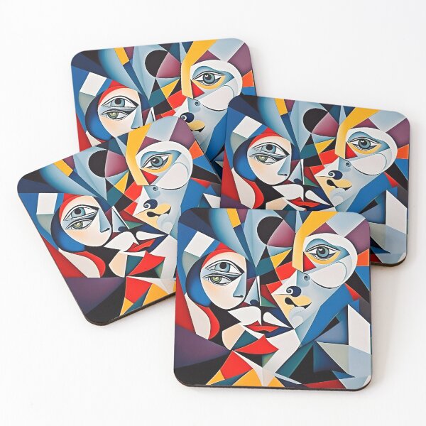Item preview, Abstract Cubism Meets Pop Art T-Shirt designed and sold by artmanikin.