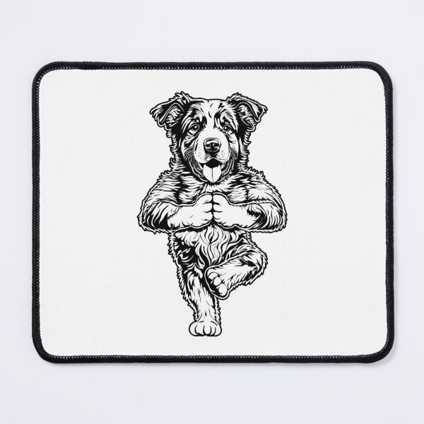 Item preview, Australian Shepherd Yoga Puppy Funny Tree Pose Vrikshasana designed and sold by GrandeDuc.