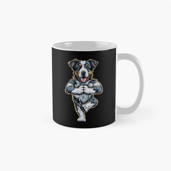 Item preview, Australian Shepherd Yoga Puppy Funny Tree Pose Vrikshasana designed and sold by GrandeDuc.