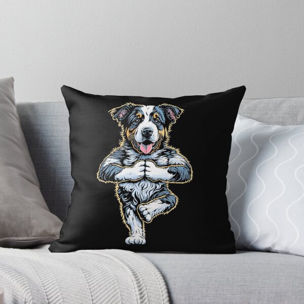 Item preview, Australian Shepherd Yoga Puppy Funny Tree Pose Vrikshasana designed and sold by GrandeDuc.