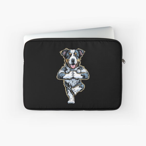 Item preview, Australian Shepherd Yoga Puppy Funny Tree Pose Vrikshasana designed and sold by GrandeDuc.