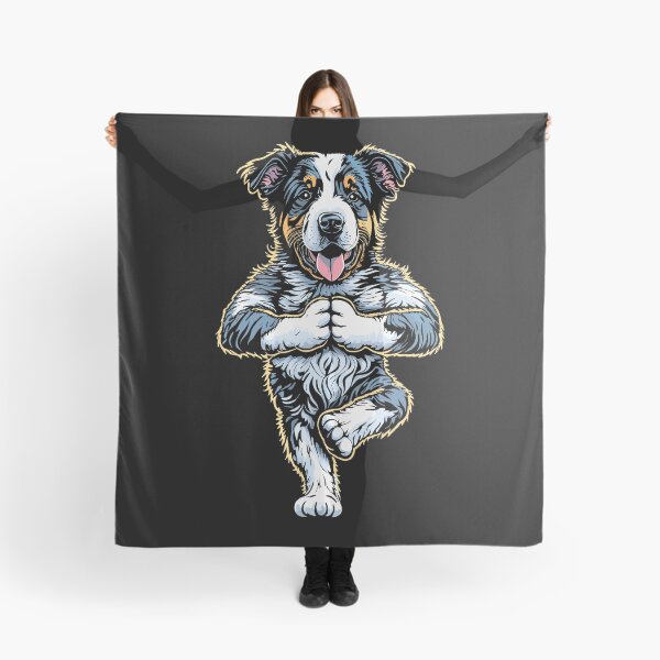 Item preview, Australian Shepherd Yoga Puppy Funny Tree Pose Vrikshasana designed and sold by GrandeDuc.