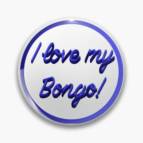 Item preview, I love my bongo circular designed and sold by LocalOddball.