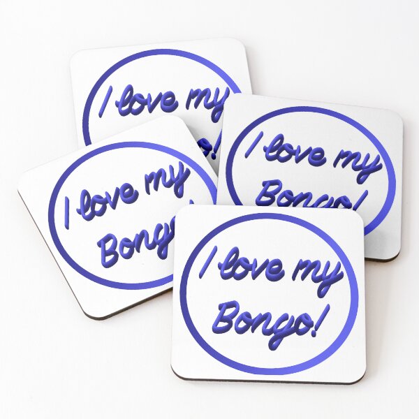 Item preview, I love my bongo circular designed and sold by LocalOddball.