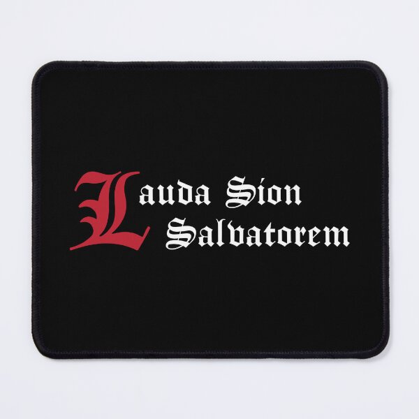 Item preview, Lauda Sion Salvatorem (white font) designed and sold by Rzera-.