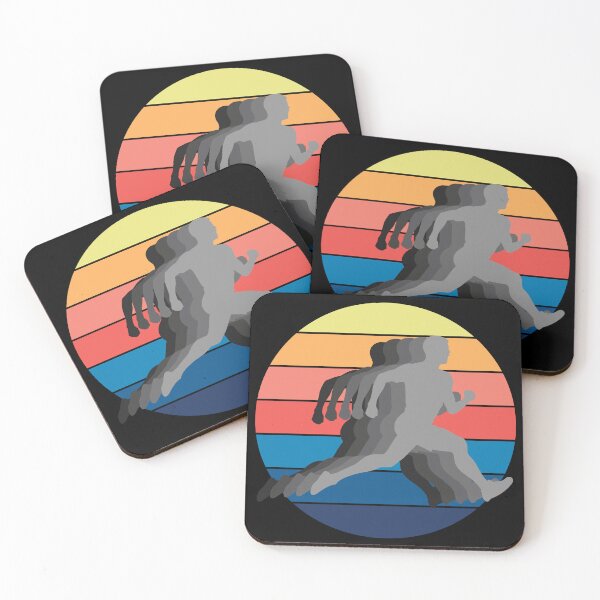 Item preview, Retro silhouette sprint, vintage sunset designed and sold by All Year Round.