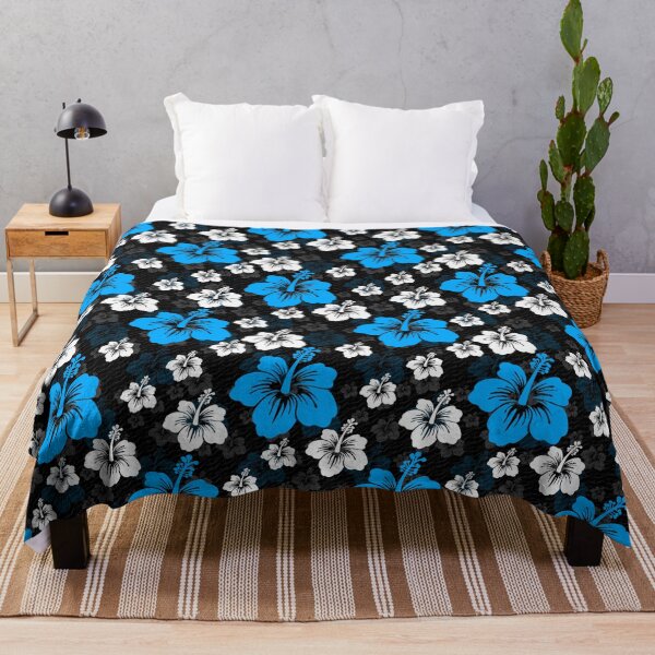 Item preview, Blue White Abstract Floral Surface Pattern designed and sold by PatternTitan.