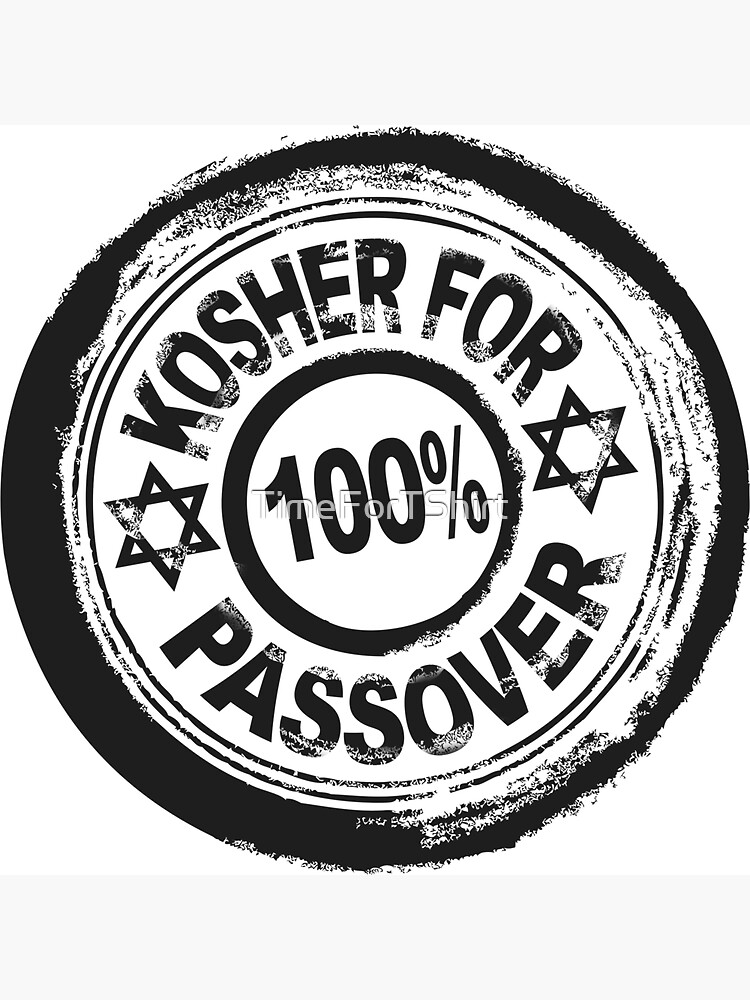 Funny Jewish T Shirt 100% Kosher For Passover Vintage Style