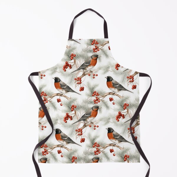 Item preview, Winter pattern with robins fir and rowan designed and sold by Vindbult.