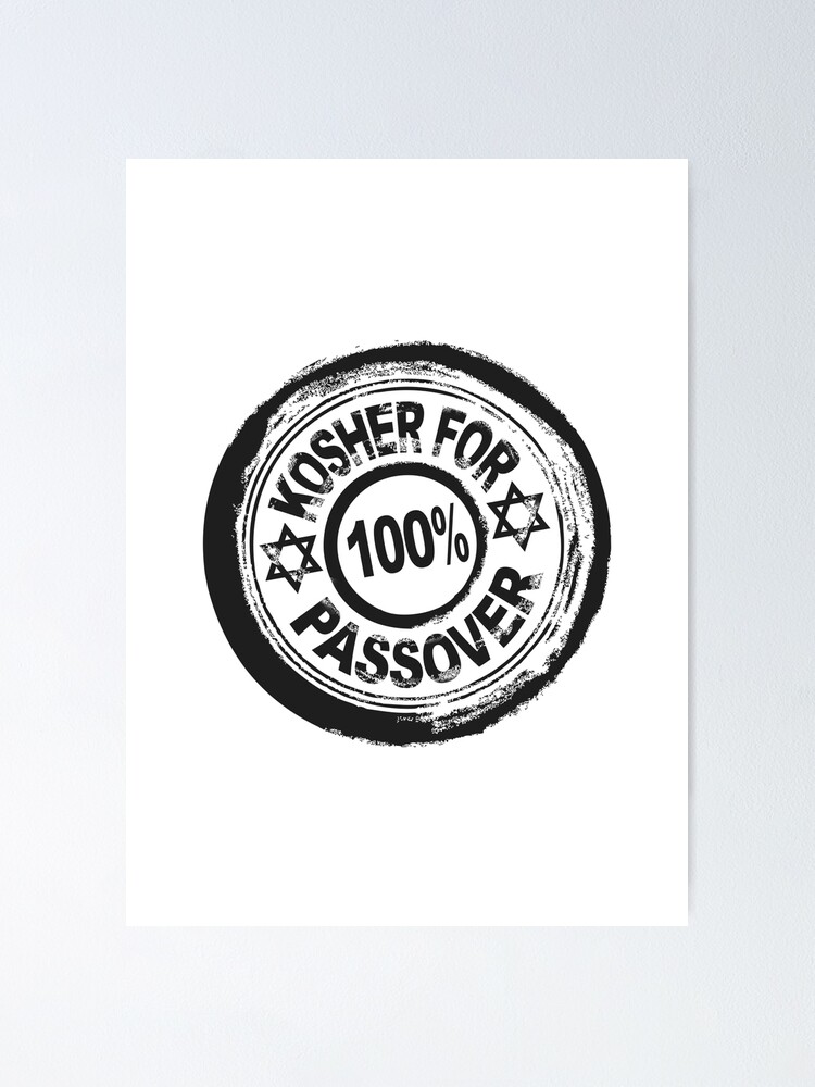 Funny Jewish T Shirt 100% Kosher For Passover Vintage Style