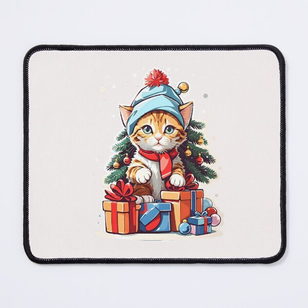 Item preview, Christmas Cat Delight - Festive Feline Apparel and Gifts designed and sold by ArtistriWear.