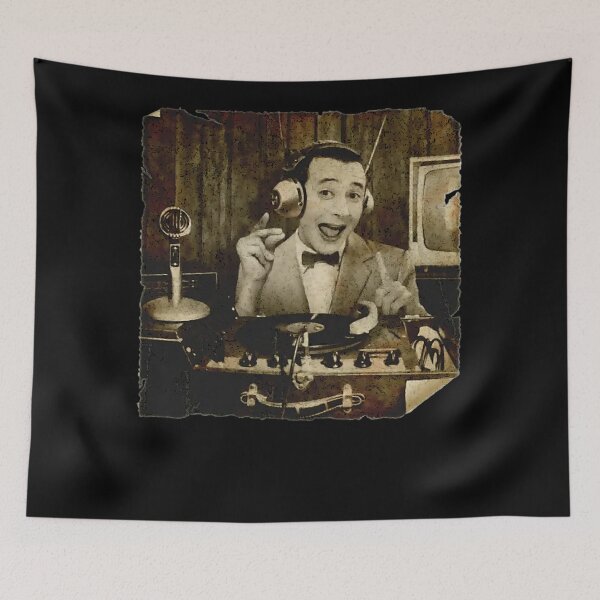 Item preview, DJ Pee-wee Herman Takes to the KCRW Airwaves retro vintage designed and sold by whidbeemarion.