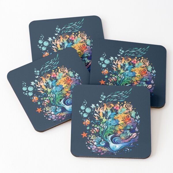 Item preview, Aquatic Dreams: Aquarium Watercolor Design  designed and sold by mndesignworx.