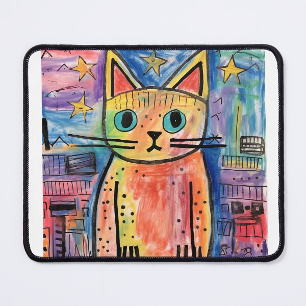 Item preview, # A clumsy cat on canvas designed and sold by hoho-hoho.