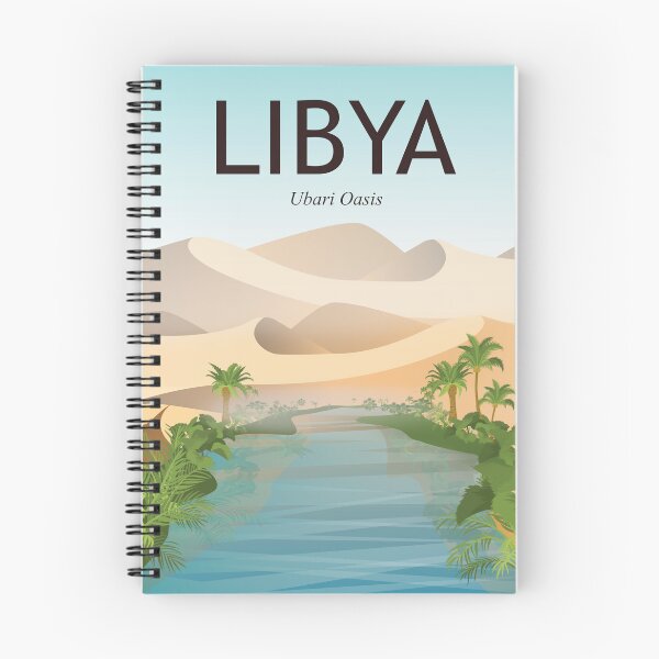 Artikelvorschau, Libyen Ubari Oasis Reiseplakat Wandkunst entworfen und verkauft von Arctic frame studio.