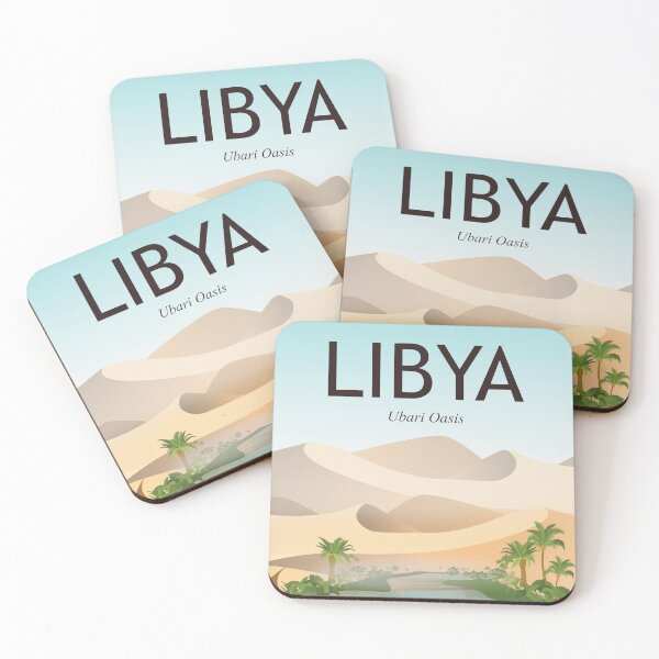 Item preview, Libya ubari Oasis travel poster wall art designed and sold by Arctic frame studio.