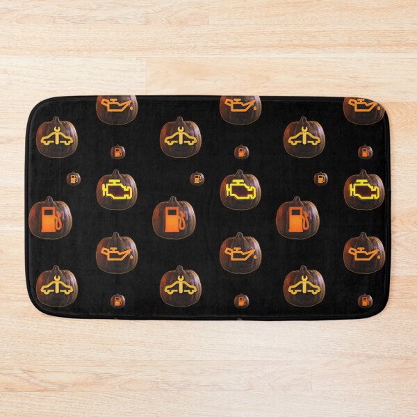 Item preview, Scary Pumpkin Check Engine Low Fuel Warning Light, designed and sold by Sunmoonlove.