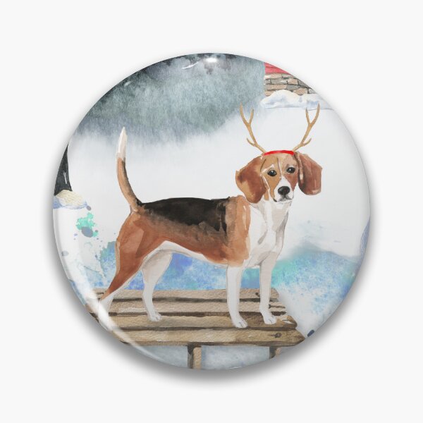 Item preview, Sledging Beagle Christmas Card designed and sold by HugsAndPrints.