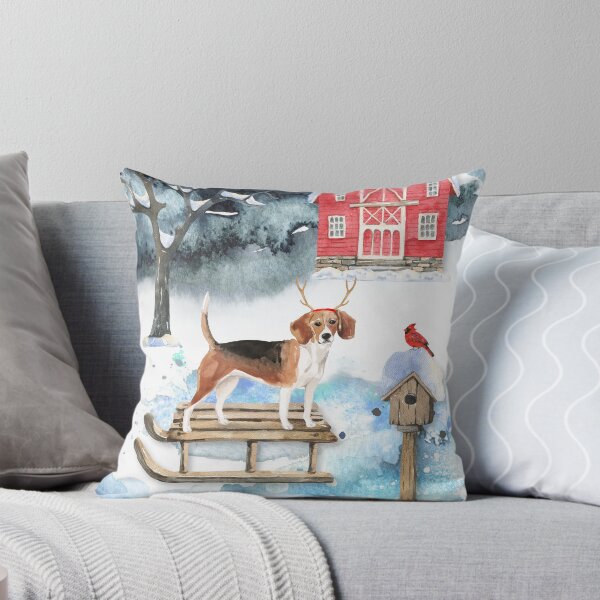 Item preview, Sledging Beagle Christmas Card designed and sold by HugsAndPrints.