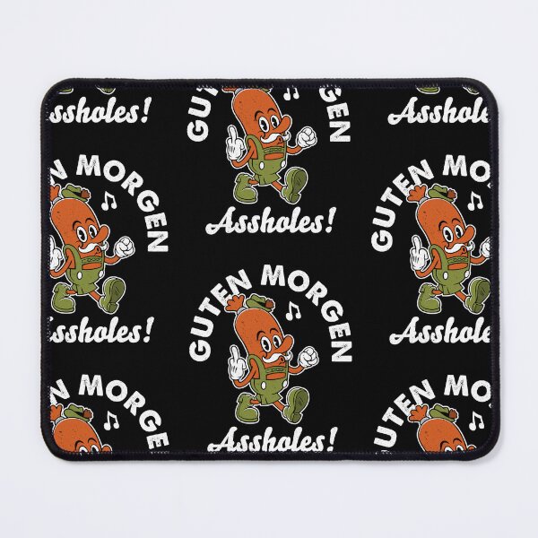 Item preview, Guten Morgen Oktoberfest - Vintage Cartoon Sausage -  Rubberhose -  Flipping the Bird  designed and sold by Nemons.