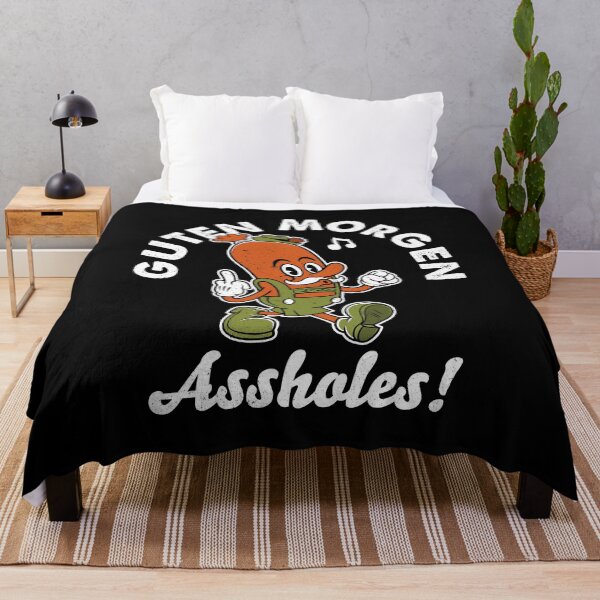 Item preview, Guten Morgen Oktoberfest - Vintage Cartoon Sausage -  Rubberhose -  Flipping the Bird  designed and sold by Nemons.