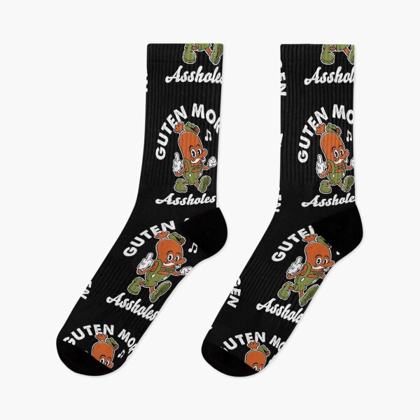 Item preview, Guten Morgen Oktoberfest - Vintage Cartoon Sausage -  Rubberhose -  Flipping the Bird  designed and sold by Nemons.
