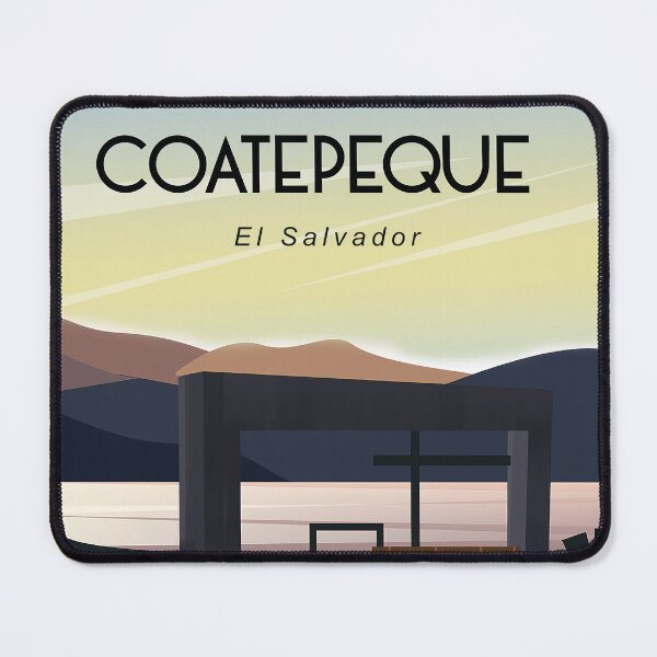 Item preview, El salvador coatepeque travel poster designed and sold by Arctic frame studio.