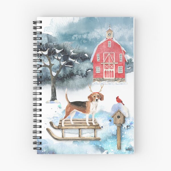 Item preview, Sledging Beagle Christmas Card designed and sold by HugsAndPrints.