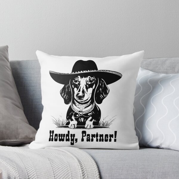 Item preview, Howdy Partner Cowboy Dachshund designed and sold by Hic21.