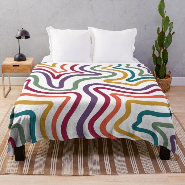 Item preview, Wavy Retro Rainbow Liquid Swirls designed and sold by velvetearth.