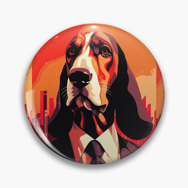 Item preview, Basset Hound Mafia designed and sold by Inky-Spiration.
