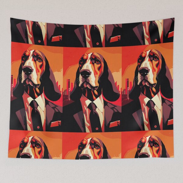 Item preview, Basset Hound Mafia designed and sold by Inky-Spiration.
