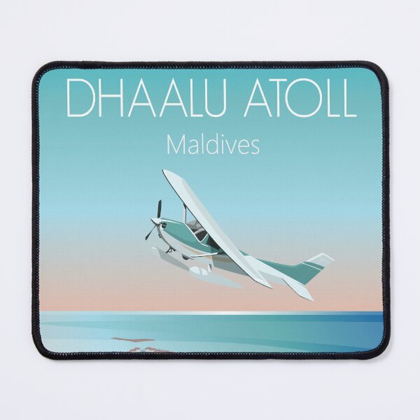 Item preview, Maldives dhaalu atoll travel poster designed and sold by Arctic frame studio.