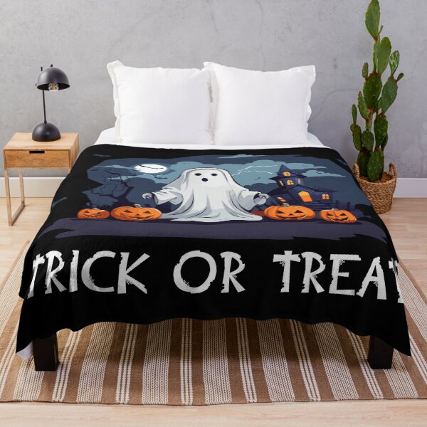 Item preview, Trick or treat halloween ghost (on dark colors) designed and sold by messy-nessie.