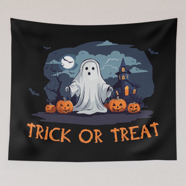 Item preview, Trick or treat halloween ghost (on light colors) designed and sold by messy-nessie.
