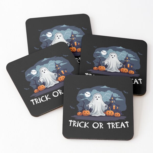 Item preview, Trick or treat halloween ghost (on dark colors) designed and sold by messy-nessie.