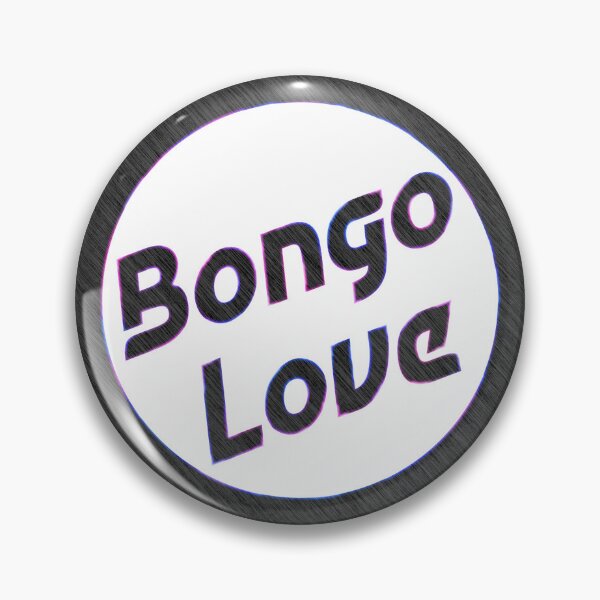 Item preview, Bongo Love retro neon outline designed and sold by LocalOddball.