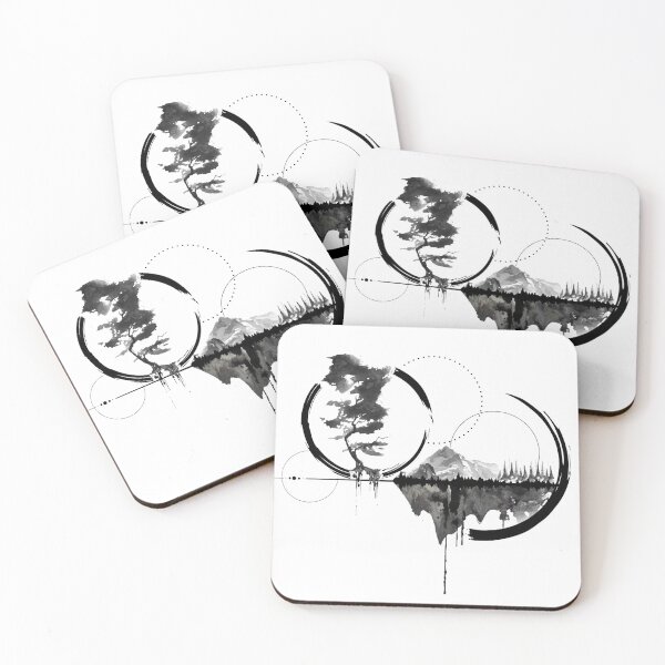 Item preview, Tattoo design with mountains, tree of life and circular elements designed and sold by Aktio  Design.