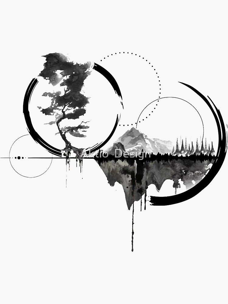 Enso Circle Tattoo Design