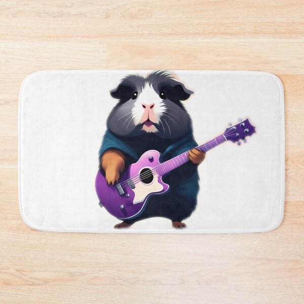 Artikelvorschau, Meerschweinchen-Rockmann mit Gitarre entworfen und verkauft von zanifun.